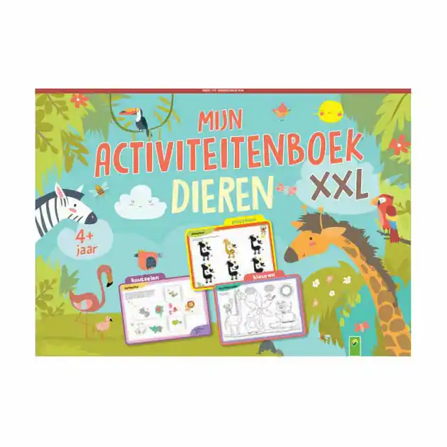 Mijn Activiteitenboek XXL Dieren - Kleurplaten en Puzzels Lage Prijs