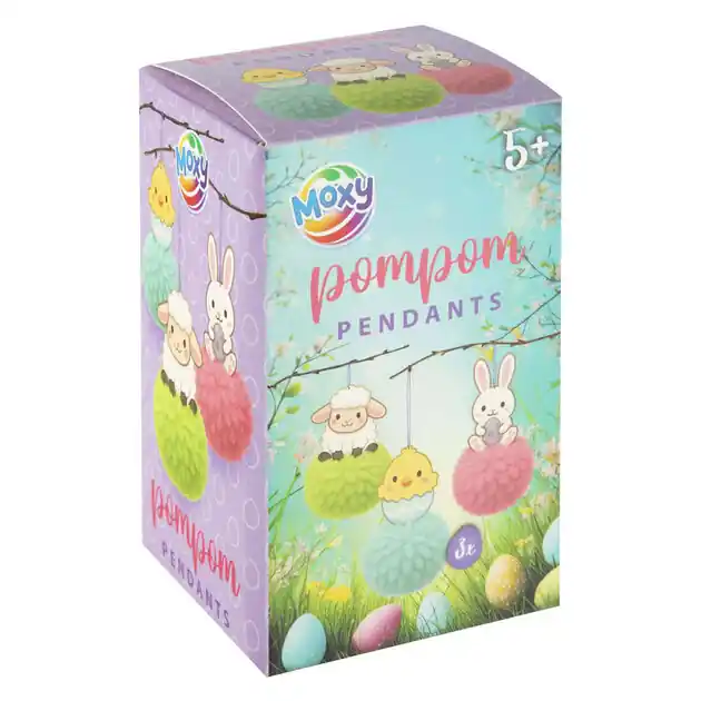 Beste Prijs Pompom Hangers Pasen Maken - 3st.