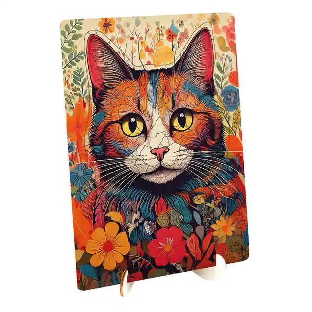 Houten Puzzel Kat - Unieke Vormen - 130st. Shop Nu