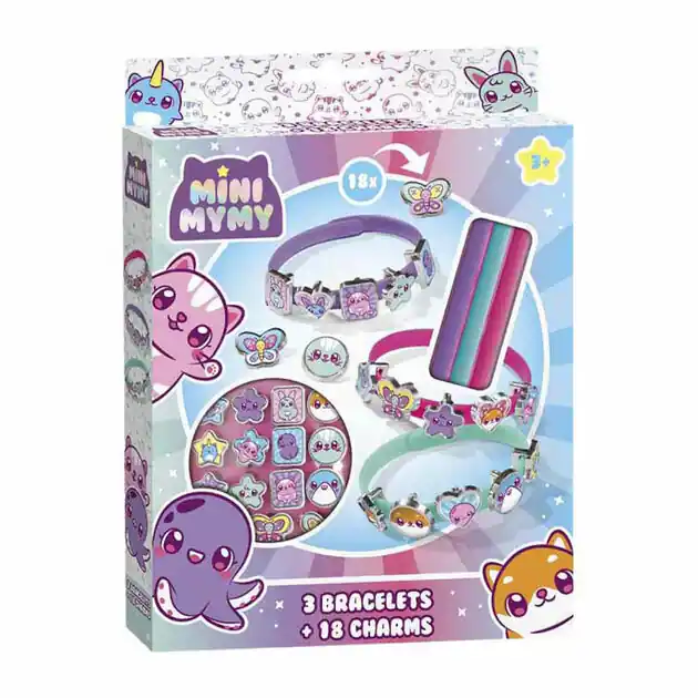 Mini MyMy Schuifarmbanden Maken - 3 Armbanden & 18 Bedels Finale Uitverkoop