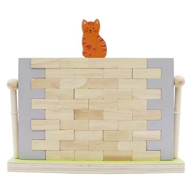 Houten Blokken Muur Balansspel, 44dlg. Actieprijs
