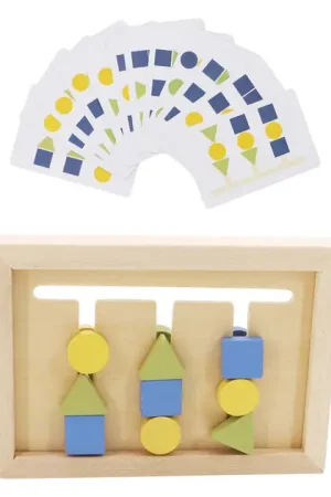 Alleen Vandaag Houten Vormen en Kleuren Sorteer Spel