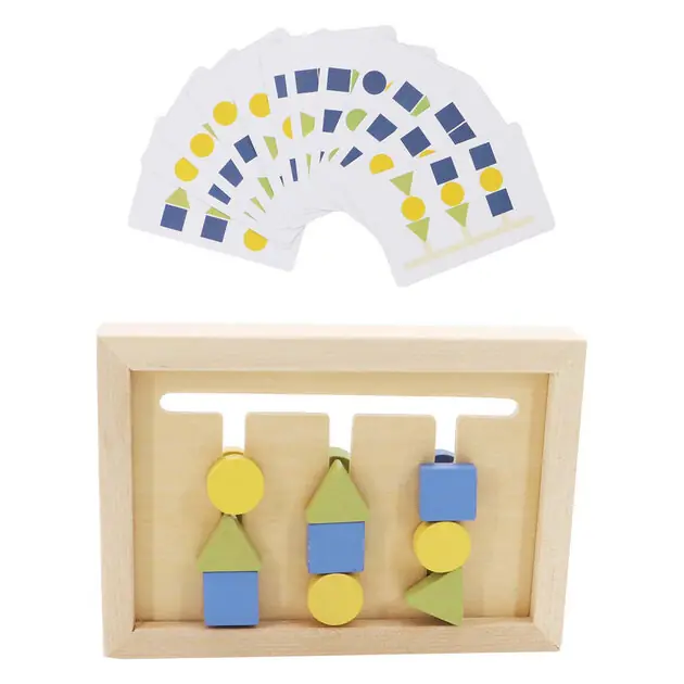 Alleen Vandaag Houten Vormen en Kleuren Sorteer Spel