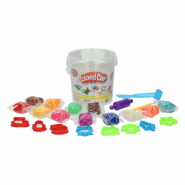 Hete Deal Kleiset in Opbergbox Uitsteekvormen Kerst - 12 Kleuren Klei