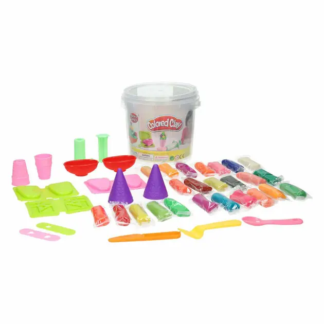 Hete Deal Kleiset in Opbergbox IJsjes - 24 Kleuren Klei