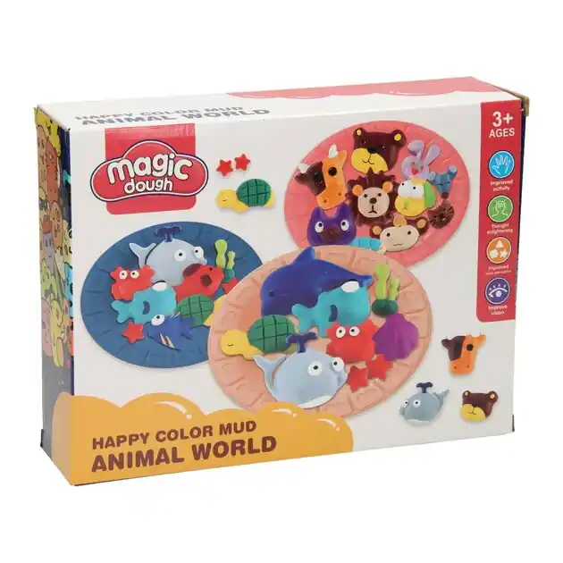 Weekendaanbieding Kleiset Dieren Vrienden - 5 Kleuren Klei