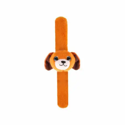 Beste Prijs Pluche Klaparmband Hondje Bruin