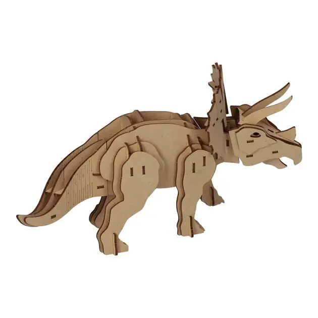 Gecertificeerd Houten Bouwpakket 3D Triceratops