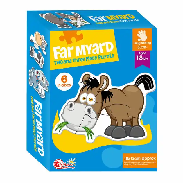 Matching Puzzel Boerderij, 6st. Hoge Kwaliteit