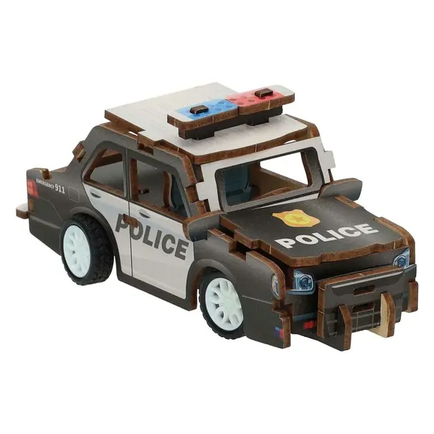 Alleen Vandaag Houten Bouwpakket 3D Politieauto