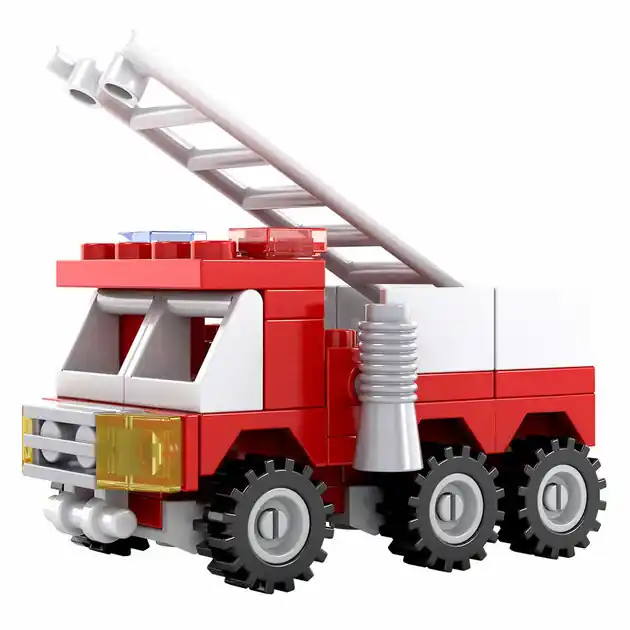 Hete Deal Bouwset Brandweer Ladderwagen - 63dlg.
