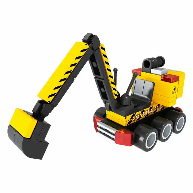 Bouwset Constructie Graafmachine - 75dlg. Rechtstreeks Van De Fabrikant