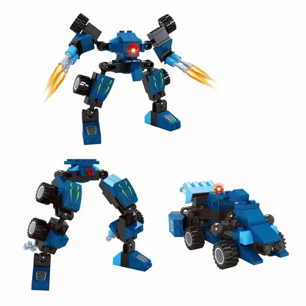 Bouwset Titan Transformeer Blauw - 71dlg. Lage Kosten