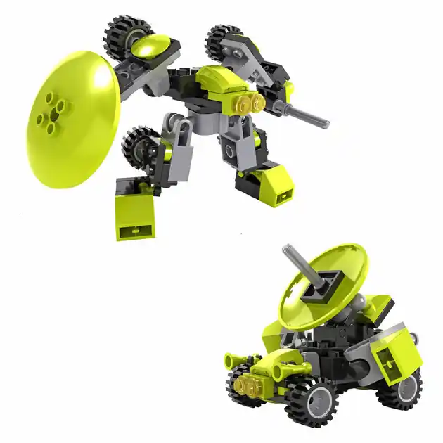 Bouwset Transformeer Robot / Ruimtewagen - 90dlg Favoriet