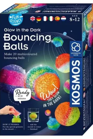 Kosmos Glow in the Dark Stuiterballen Maken, 20st. Express Levering