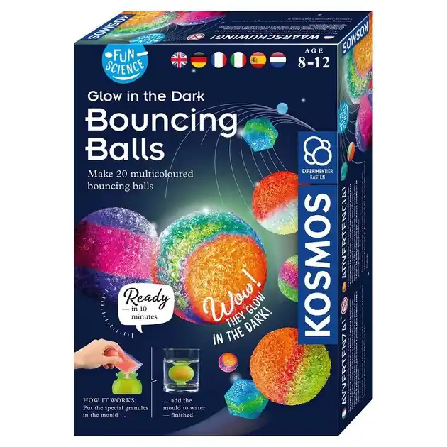 Kosmos Glow in the Dark Stuiterballen Maken, 20st. Express Levering