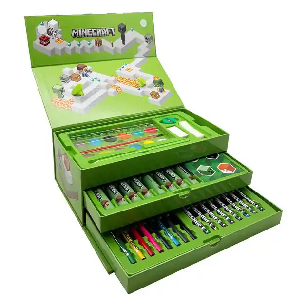 Minecraft Kleurkoffer Set - 52dlg. Alleen Vandaag