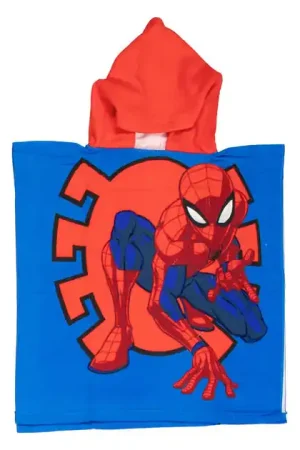 Betrouwbaar Handdoek Poncho Spiderman 55x110cm