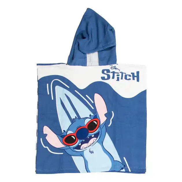 Handdoek Poncho Stitch Blauw/Wit 55x110cm Rechtstreeks Van De Fabrikant
