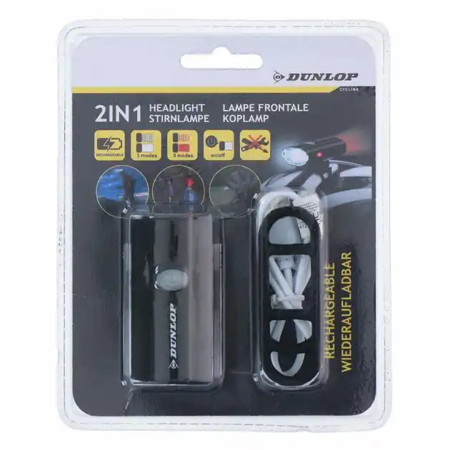Hoge Kwaliteit Dunlop 2in1 Hoofdlamp