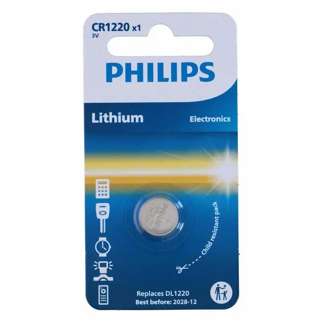 Philips Knoopcel CR1220 Lithium Premium