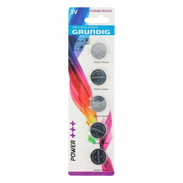 Korting Grundig Knoopcel CR2025 - 5st.