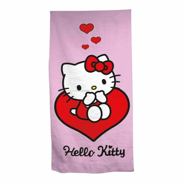 Bestel Nu Hello Kitty Strandlaken Hart - 70x140 cm