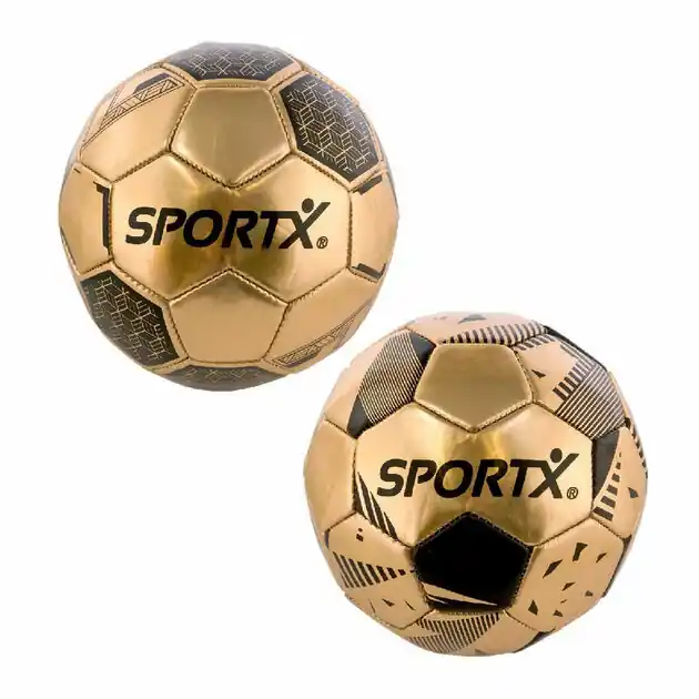 Laatste Versie SportX Mini Voetbal Gold Metallic 2ass 160-180gr.