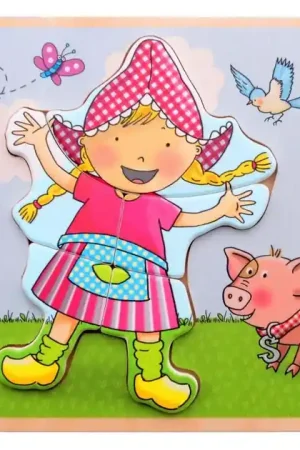 Fien & Teun Houten Puzzel Fien - 5dlg. Favoriet