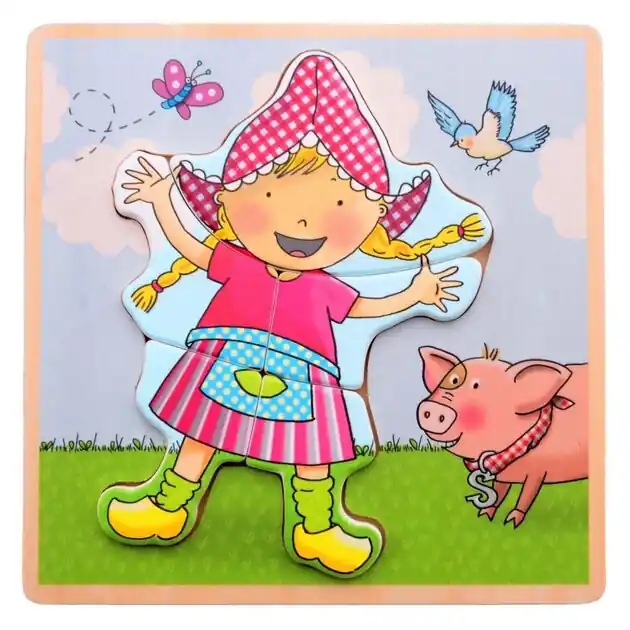 Fien & Teun Houten Puzzel Fien - 5dlg. Favoriet