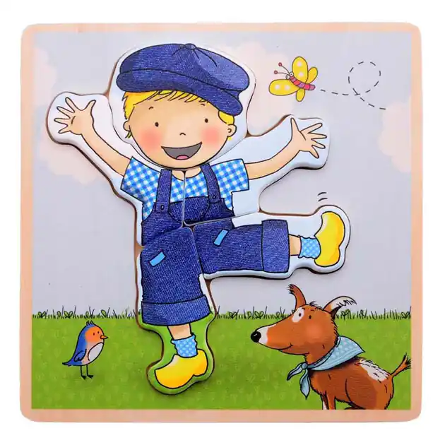 Nu Kopen Fien & Teun Houten Puzzel Teun - 5dlg.