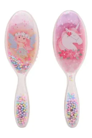 Weekendaanbieding Roze Haarborstel voor Kinderen - Eenhoorn / Fee - 21x5x4cm