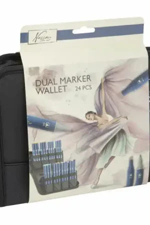 Actieprijs Nassau Markeretui met 24 Ronde Dual Markers
