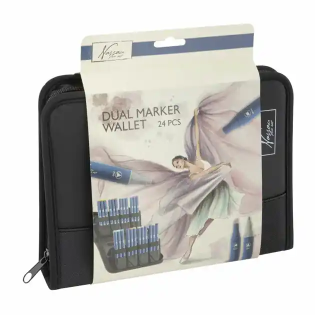 Actieprijs Nassau Markeretui met 24 Ronde Dual Markers