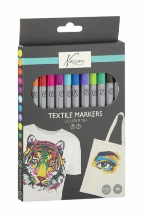 Beperkte Voorraad Nassau Textiel Dual Markers - 12st.