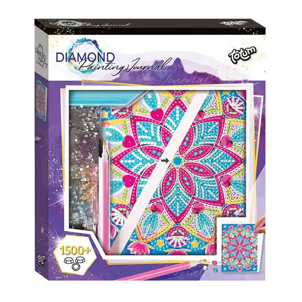 Diamond Painting Notitieboek Mandala 1500+ steentjes Favoriet