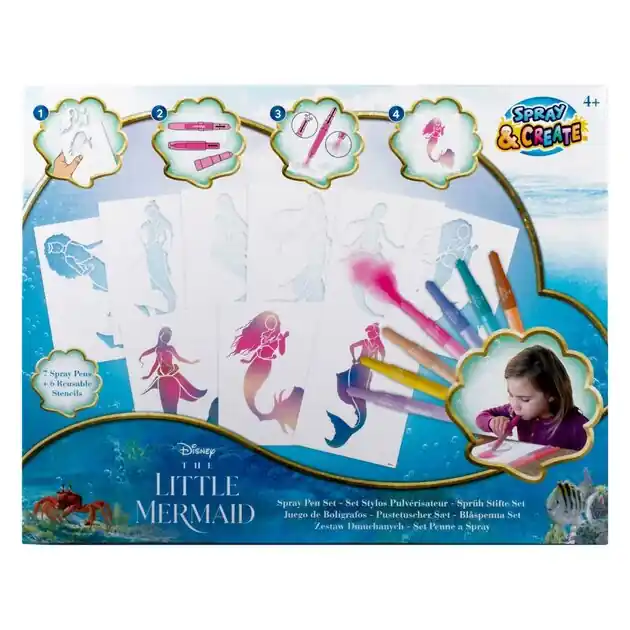 Snelle Levering The Little Mermaid Blaaspennen Set