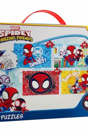 Spidey 4in1 Puzzelset Alleen Vandaag