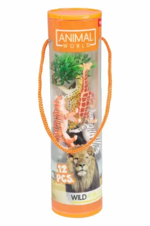 Aanbieding Animal World Wilde Dieren in Koker - 12dlg.