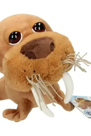Weekendaanbieding Knuffel Big Head Pluche Walrus, 21cm