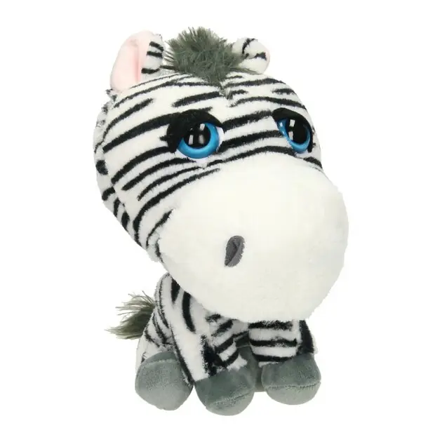 Bestseller Knuffel Big Head Pluche Zebra, 22cm