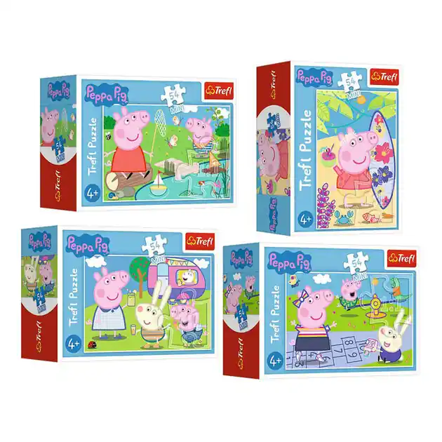 Mini Puzzel Peppa Pig - 54st. Uitverkoop