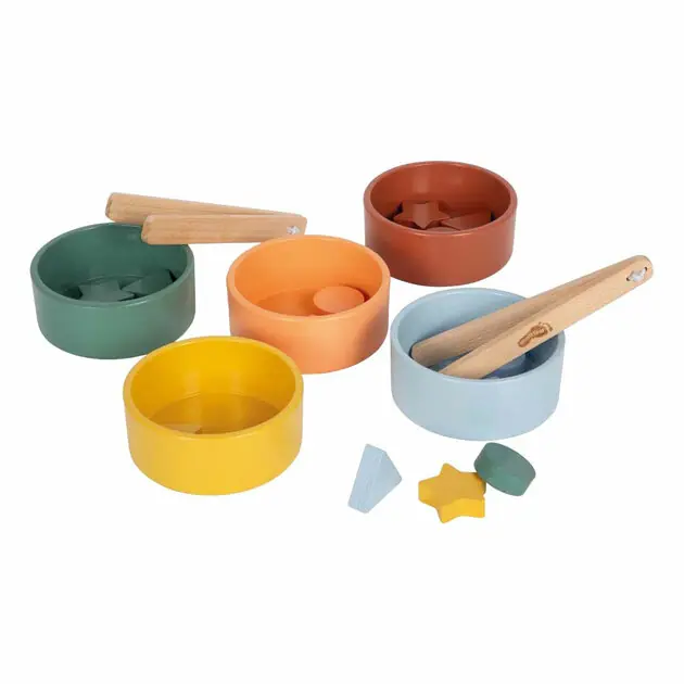 Small Foot - Houten Montessori Sorteerspel met Knijptang Beperkte Voorraad