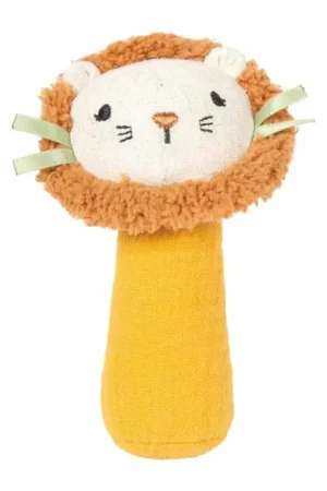 Shop Nu Small Foot - Stoffen Grijpspeelgoed met Rammelaar Kleine Leeuw