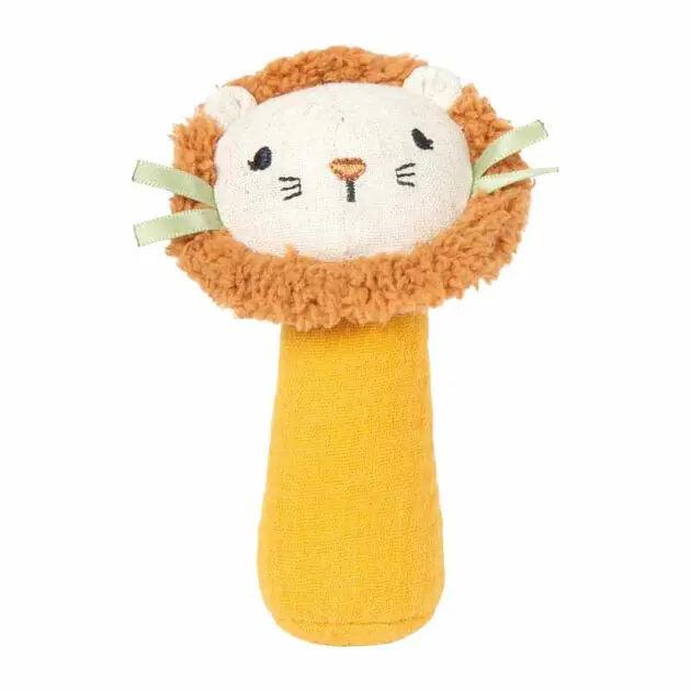 Shop Nu Small Foot - Stoffen Grijpspeelgoed met Rammelaar Kleine Leeuw