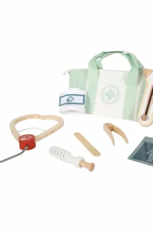 Uitverkoop Small Foot - Dokterstas Speelset Salie Groen - 8dlg.