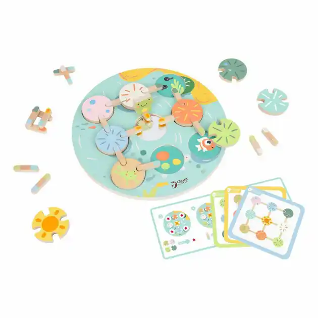 Beperkt Aanbod Classic World Houten Bordspel Waterlelie