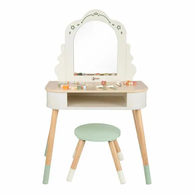 Weekendaanbieding Classic World Houten Kaptafel met Krukje - Inclusief Accessoires