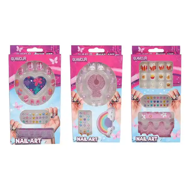 Glamour Kunstnageltjes met Diamantjes - 12st. Speciale Aanbieding
