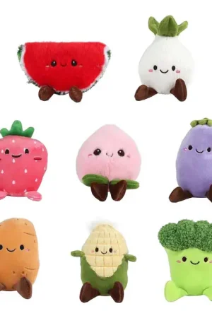 Aanbieding Fluffy Menu Groente en Fruit Pluche - 12-14cm
